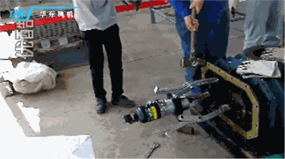 罗茨风机齿轮拆卸.gif