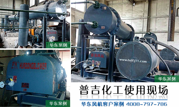华东双极串联罗茨风机使用案例